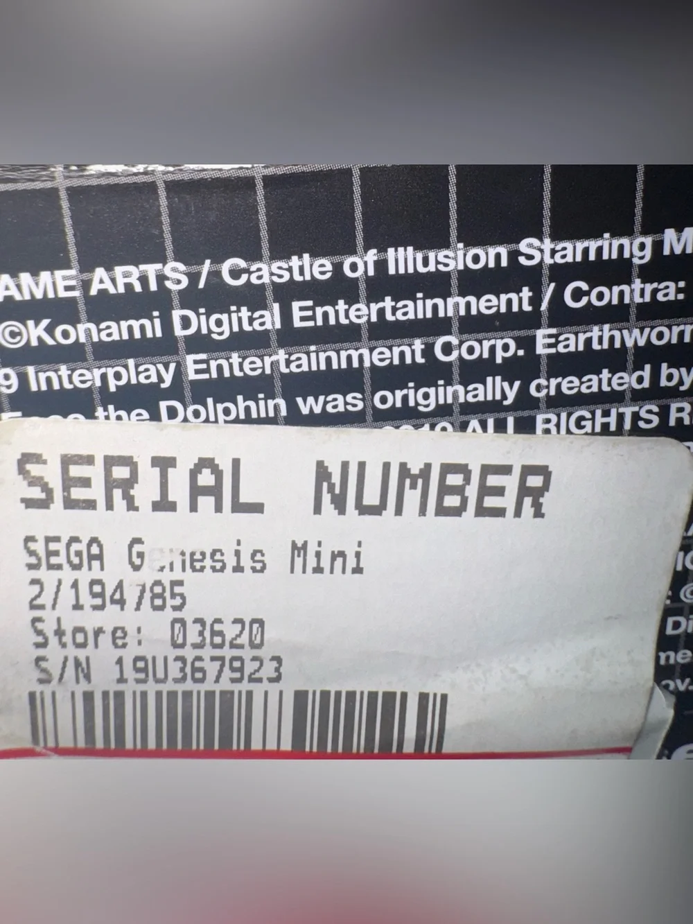 Sega Genesis Mini 16-Bit Authentic Arcade Action 42 Legendary Games